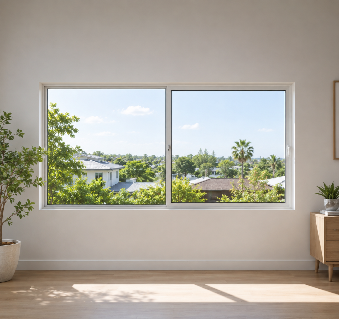 Horizontal sliding window